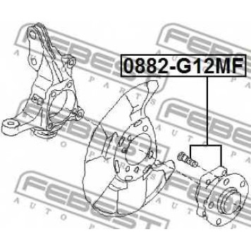 Ступица колеса FEBEST 0882-G12MF-1
