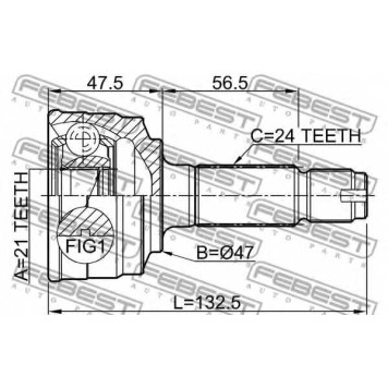 Шарнир приводного вала FEBEST 0910-M200-1