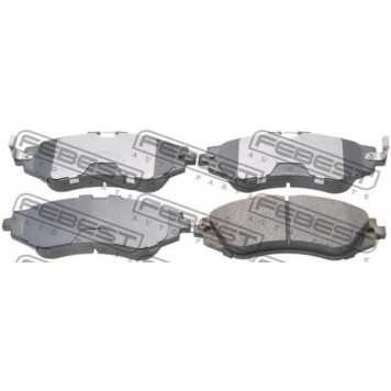 Колодки тормозные дисковые передний <b>FEBEST 1001-J150F</b>