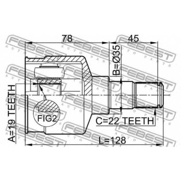 Шарнир приводного вала FEBEST 1011-AV-1