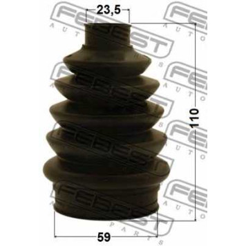 Пыльник приводного вала FEBEST 1015P-C100R-1