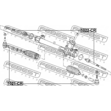Наконечник поперечной рулевой тяги FEBEST 1021-CR-1