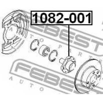 Ступица колеса FEBEST 1082-001-1