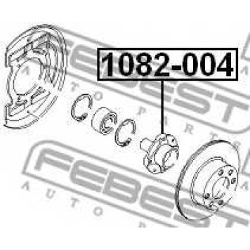 Ступица колеса FEBEST 1082-004-1