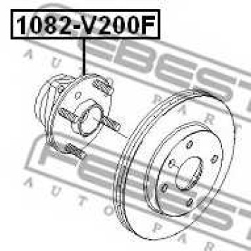 Ступица колеса FEBEST 1082-V200F-1