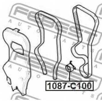 Натяжной ролик ременя ГРМ FEBEST 1087-C100-1