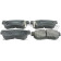 Колодки тормозные дисковые задний для HYUNDAI ELANTRA, GETZ, GRANDEUR, SONATA, TRAJET, TUCSON, XG / KIA MAGENTIS, OPIRUS, SPORTAGE <b>FEBEST 1201-GETZR</b>