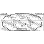 Колодки тормозные дисковые передний <b>FEBEST 1201-VCF</b>