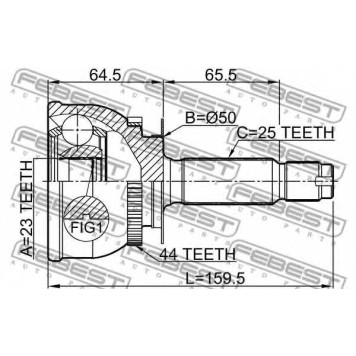 Шарнир приводного вала FEBEST 1210-MATA44-1