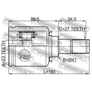 Шарнир приводного вала FEBEST 1211-CEED-1