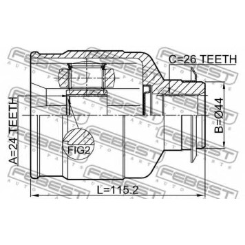 Шарнир приводного вала FEBEST 1211-IX354WDRH-1