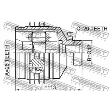 Шарнир приводного вала FEBEST 1211-SFMTRH-1