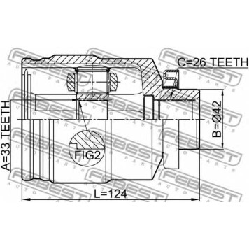 Шарнир приводного вала FEBEST 1211-TUC27RH-1