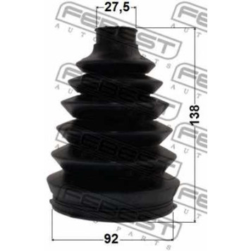 Пыльник приводного вала FEBEST 1217P-H1-1