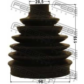 Пыльник приводного вала FEBEST 1217-TUC-1