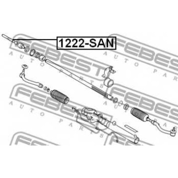 Осевой шарнир рулевой тяги FEBEST 1222-SAN-1