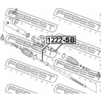 Осевой шарнир рулевой тяги FEBEST 1222-SB-1
