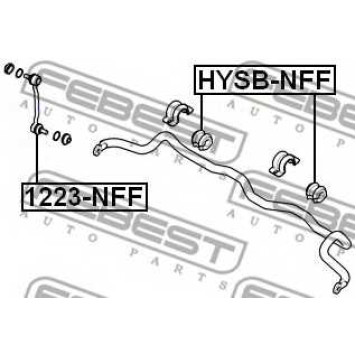 Тяга / стойка стабилизатора FEBEST 1223-NFF-1