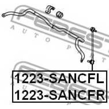Тяга / стойка стабилизатора FEBEST 1223-SANCFL-1
