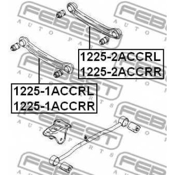 Рычаг независимой подвески колеса FEBEST 1225-1ACCRL-1