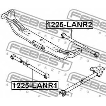 Рычаг независимой подвески колеса FEBEST 1225-LANR1-1