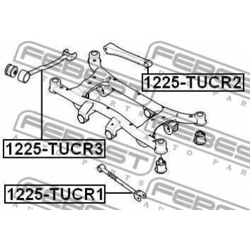 Рычаг независимой подвески колеса FEBEST 1225-TUCR2-1