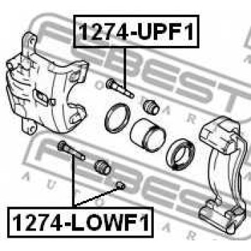 Направляющий болт корпуса скобы тормоза FEBEST 1274-LOWF1-1