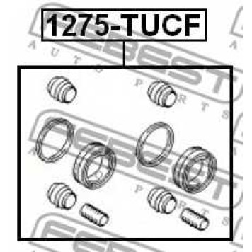 Ремкомплект тормозного суппорта FEBEST 1275-TUCF-1