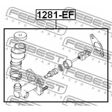 Главный цилиндр сцепления FEBEST 1281-EF-1