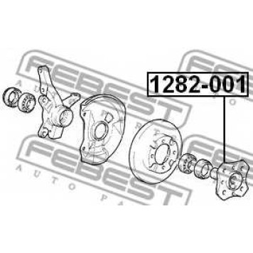 Ступица колеса FEBEST 1282-001-1