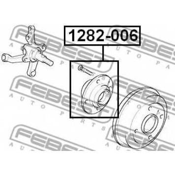 Ступица колеса FEBEST 1282-006-1