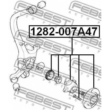Ступица колеса FEBEST 1282-007A47-1