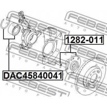 Ступица колеса FEBEST 1282-011-1