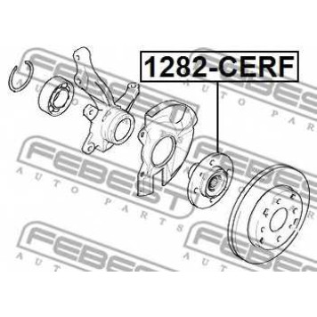 Ступица колеса FEBEST 1282-CERF-1