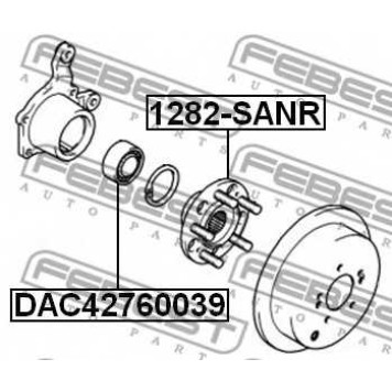 Ступица колеса FEBEST 1282-SANR-1