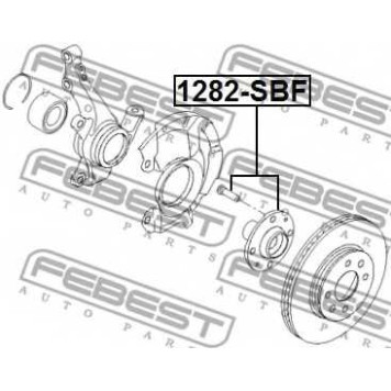 Ступица колеса FEBEST 1282-SBF-1