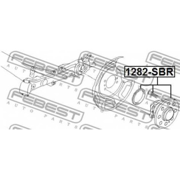 Ступица колеса FEBEST 1282-SBR-1