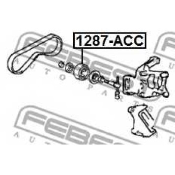 Натяжной ролик поликлинового ременя FEBEST 1287-ACC-1