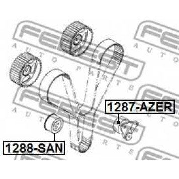 Натяжной ролик ременя ГРМ FEBEST 1287-AZER-1