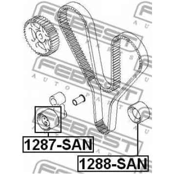 Натяжной ролик ременя ГРМ FEBEST 1287-SAN-1