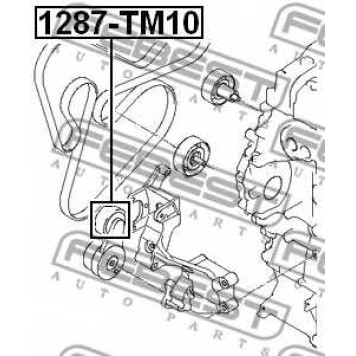 Натяжной ролик поликлинового ременя FEBEST 1287-TM10-1