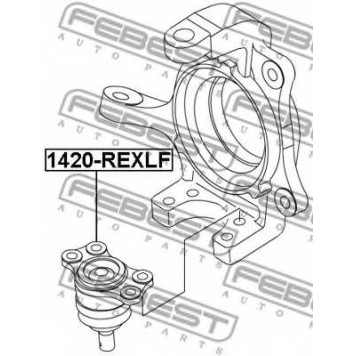 Несущий / направляющий шарнир FEBEST 1420-REXLF-1