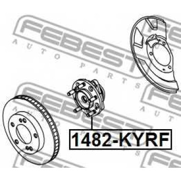 Ступица колеса FEBEST 1482-KYRF-1