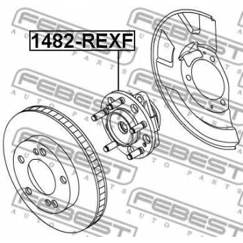 Ступица колеса FEBEST 1482-REXF-1