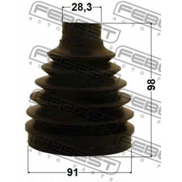 Пыльник приводного вала FEBEST 1615P-164FLH-1