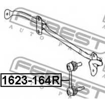 Тяга / стойка стабилизатора FEBEST 1623-164R-1