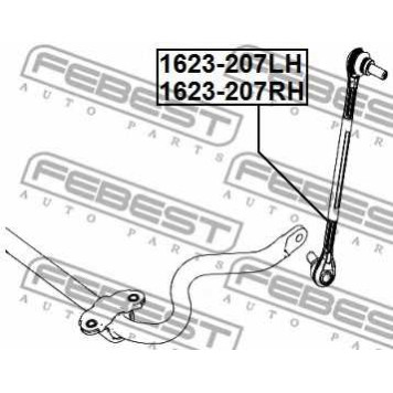 Тяга / стойка стабилизатора FEBEST 1623-207RH-1