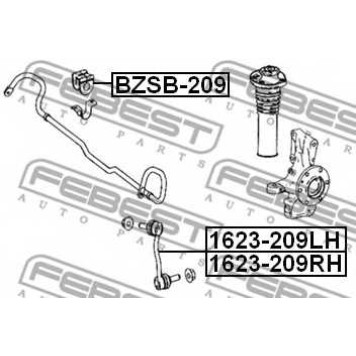 Тяга / стойка стабилизатора FEBEST 1623-209RH-1