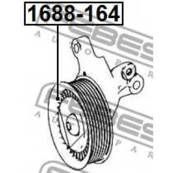Паразитный / ведущий ролик поликлинового ременя FEBEST 1688-164-1