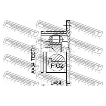 Шарнир приводного вала FEBEST 1711-A4-1